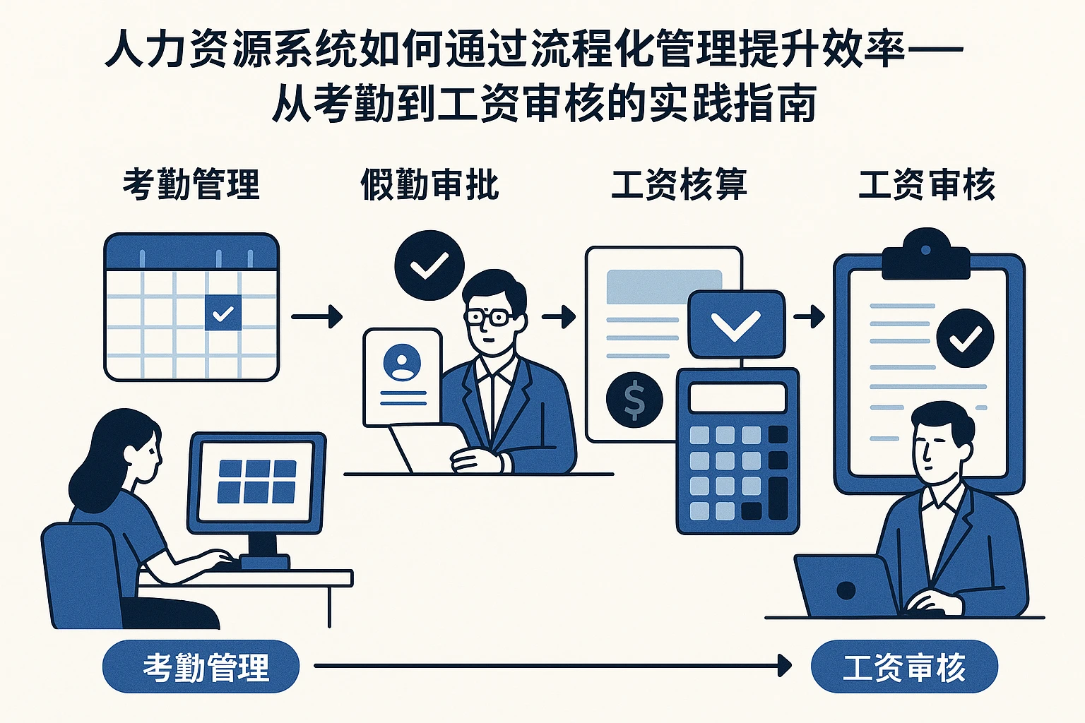 人力资源系统如何通过流程化管理提升效率——从考勤到工资审核的实践指南