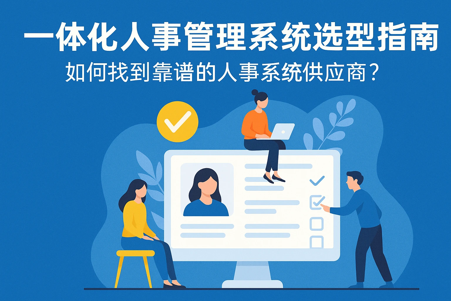 一体化人事管理系统选型指南：如何找到靠谱的人事系统供应商？