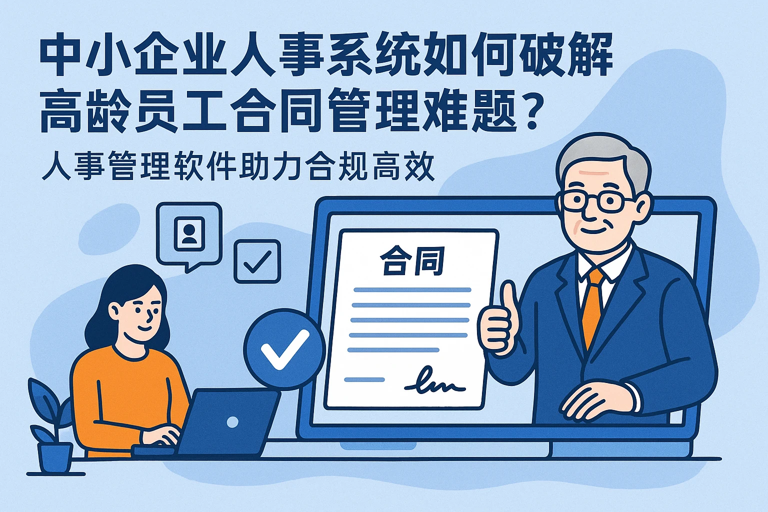 中小企业人事系统如何破解高龄员工合同管理难题？人事管理软件助力合规高效