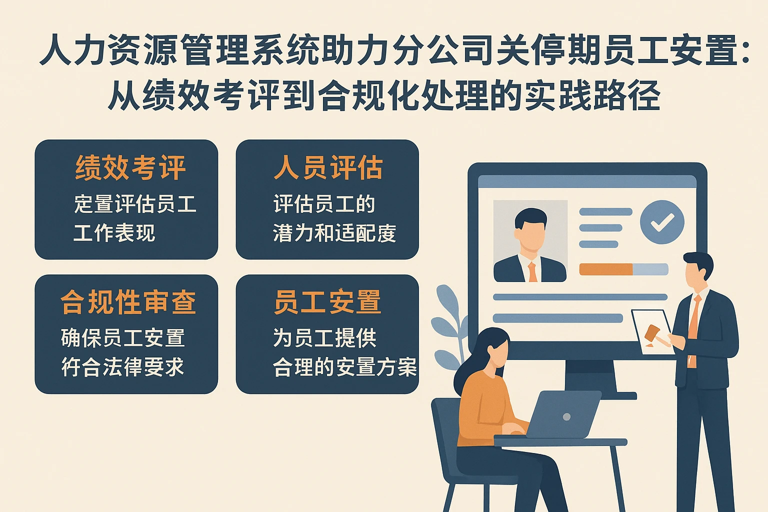 人力资源管理系统助力分公司关停期员工安置：从绩效考评到合规化处理的实践路径