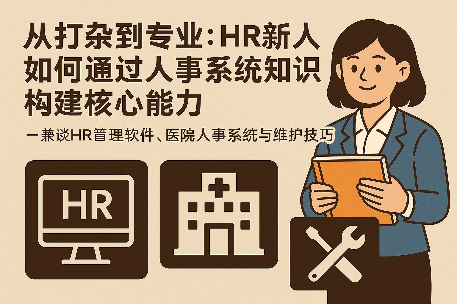 从打杂到专业：HR新人如何通过人事系统知识构建核心能力——兼谈HR管理软件、医院人事系统与维护技巧