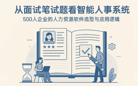 从面试笔试题看智能人事系统：500人企业的人力资源软件选型与应用逻辑