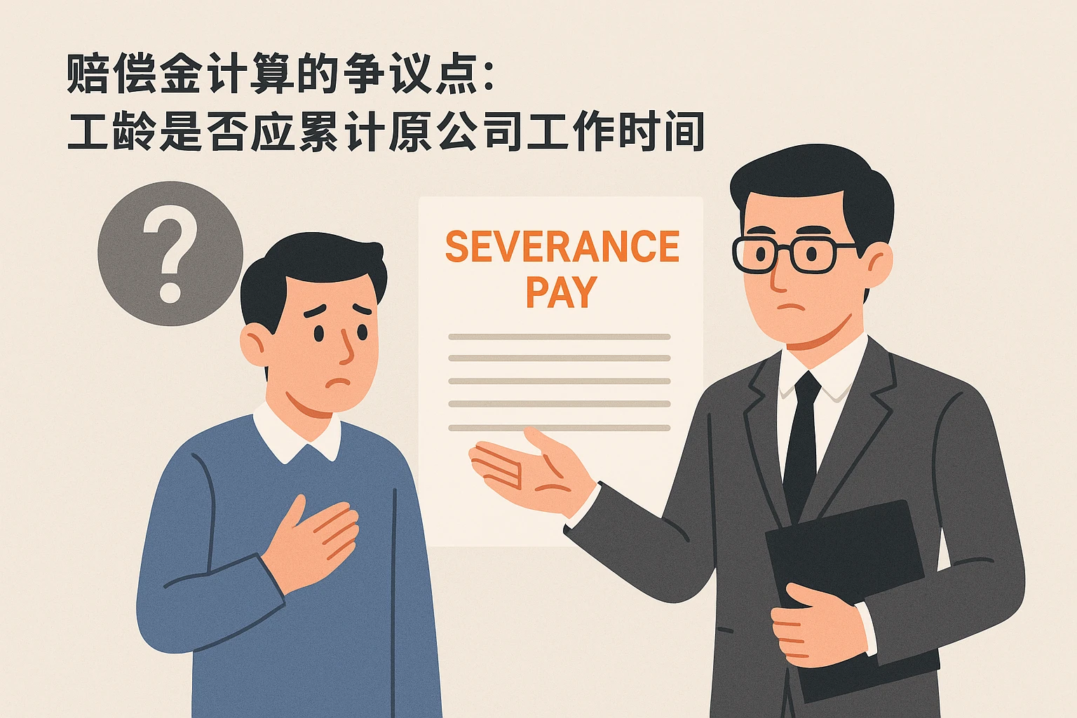 2. 赔偿金计算的争议点：工龄是否应累计原公司工作时间