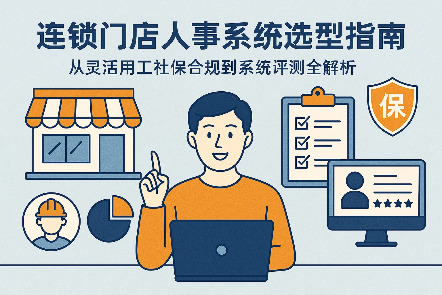 连锁门店人事系统选型指南：从灵活用工社保合规到系统评测全解析