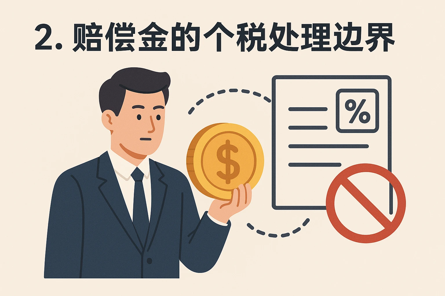 2. 赔偿金的个税处理边界