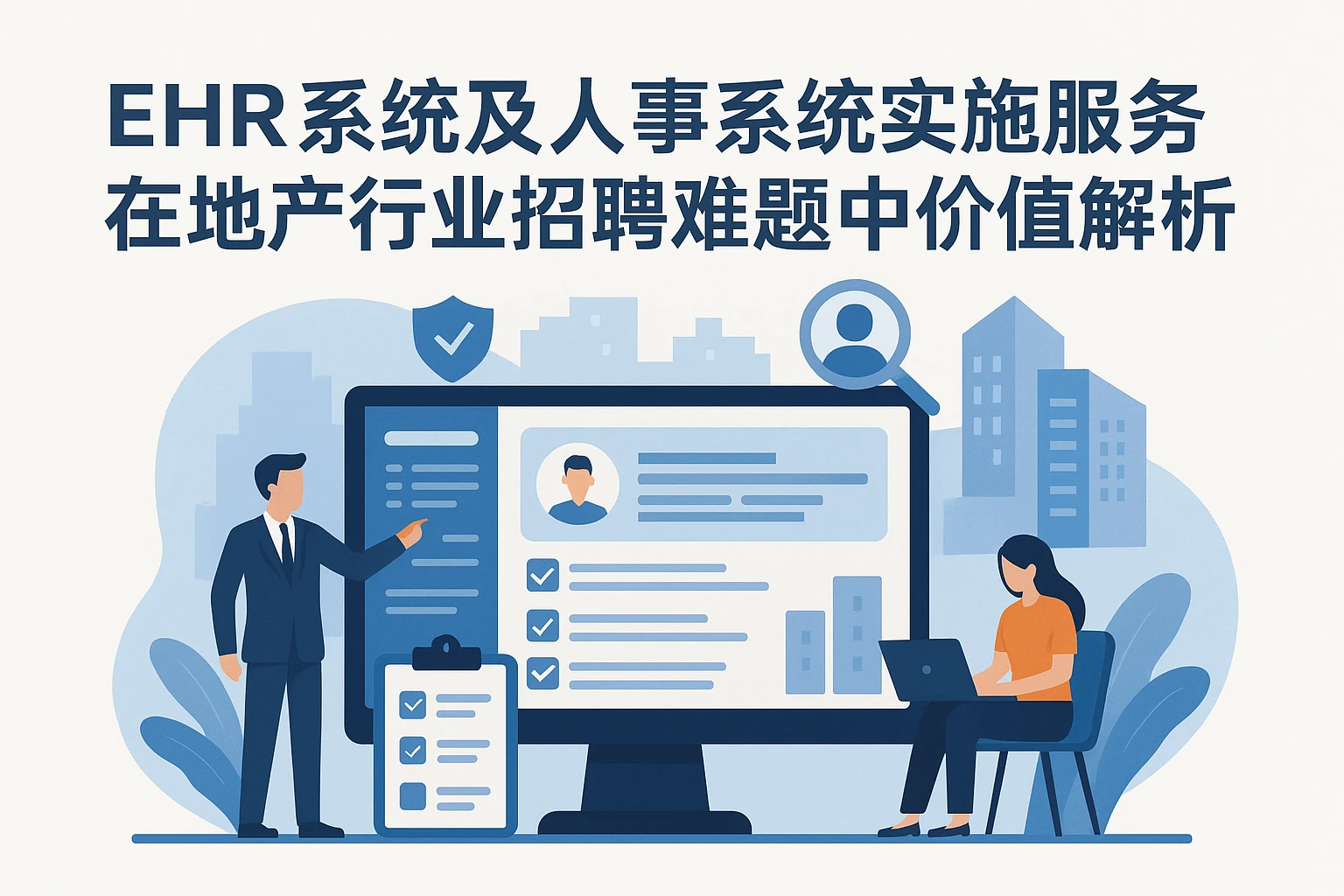 EHR系统及人事系统实施服务在地产行业招聘难题中的价值解析与推荐