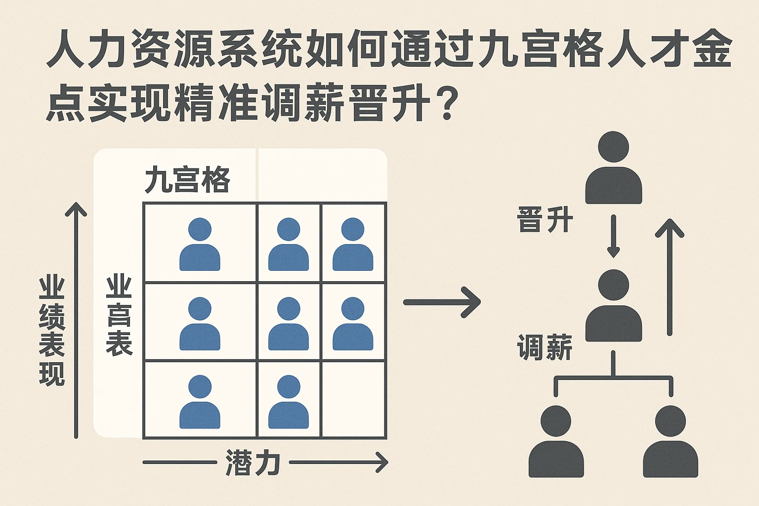 人力资源系统如何通过九宫格人才盘点实现精准调薪晋升？