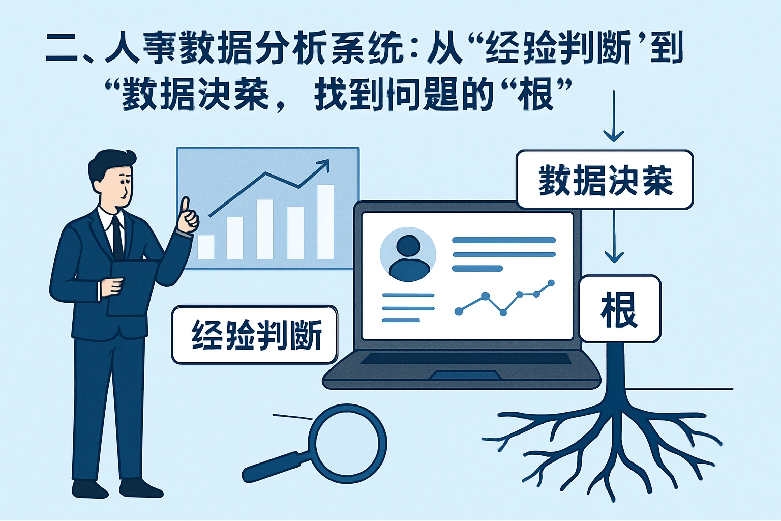 二、人事数据分析系统：从“经验判断”到“数据决策”，找到问题的“根”