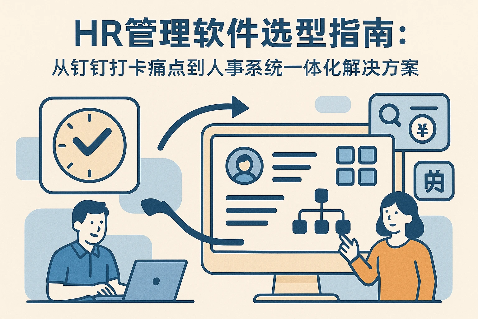 HR管理软件选型指南：从钉钉打卡痛点到人事系统一体化解决方案