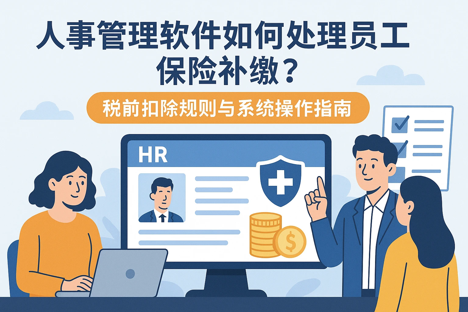 人事管理软件如何处理员工保险补缴？税前扣除规则与系统操作指南