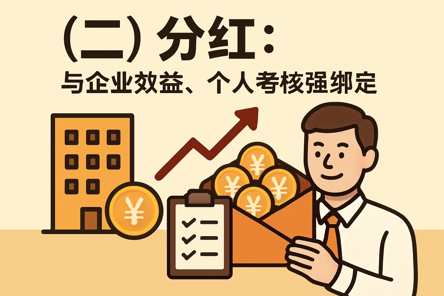 （二）分红：与企业效益、个人考核强绑定