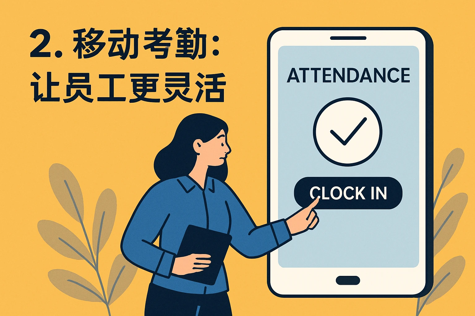 2. 移动考勤：让员工更灵活