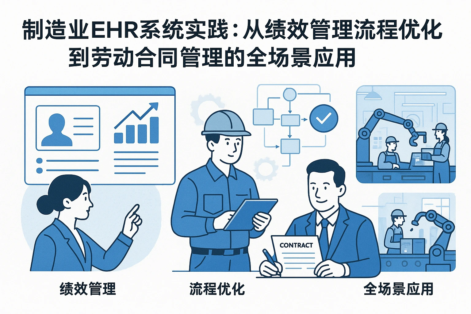制造业EHR系统实践：从绩效管理流程优化到劳动合同管理的全场景应用