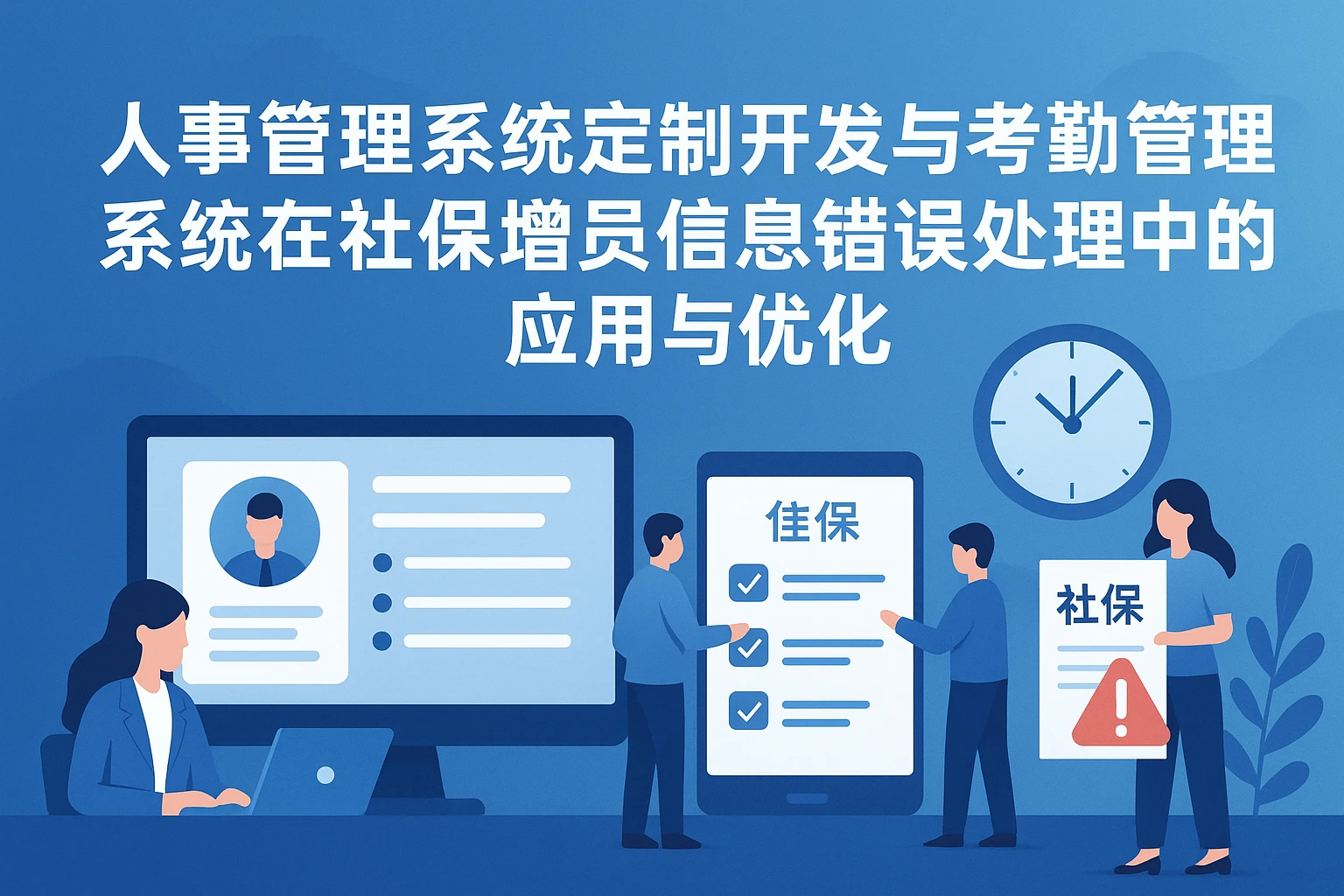 人事管理系统定制开发与考勤管理系统在社保增员信息错误处理中的应用与优化