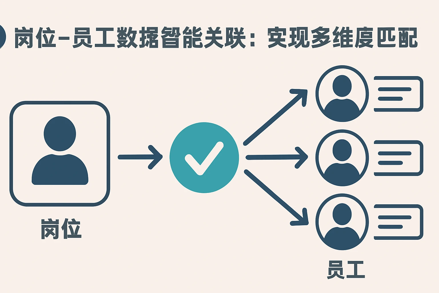 2. 岗位-员工数据智能关联：实现多维度匹配