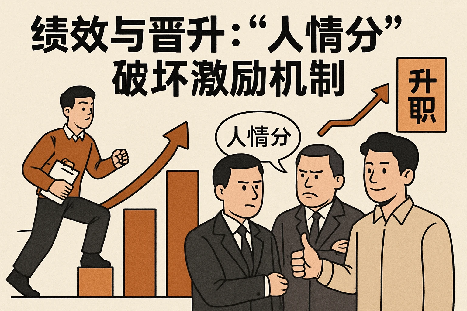 2. 绩效与晋升：“人情分”破坏激励机制