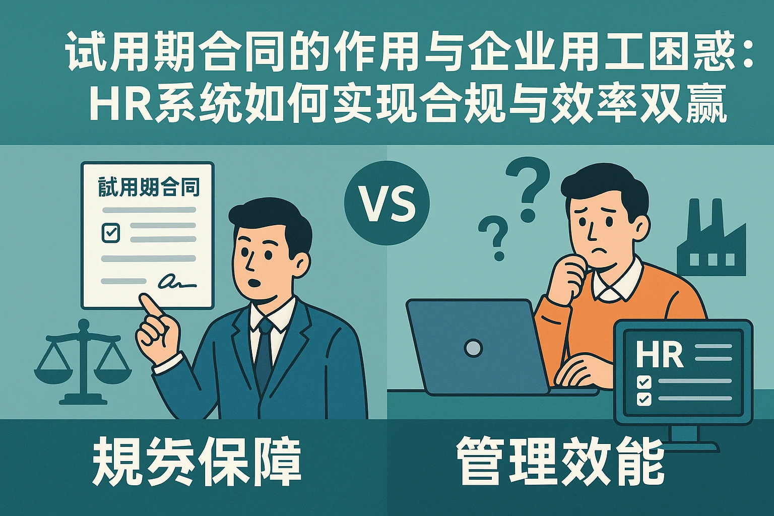 试用期合同的作用与企业用工困惑：HR系统如何实现合规与效率双赢