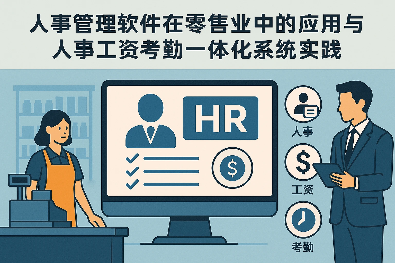 人事管理软件在零售业中的应用与人事工资考勤一体化系统实践