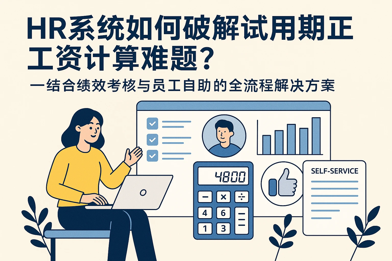 HR系统如何破解试用期转正工资计算难题？——结合绩效考核与员工自助的全流程解决方案