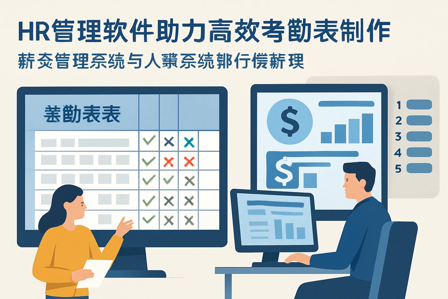 HR管理软件助力高效考勤表制作：薪资管理系统与人事系统排行榜解读