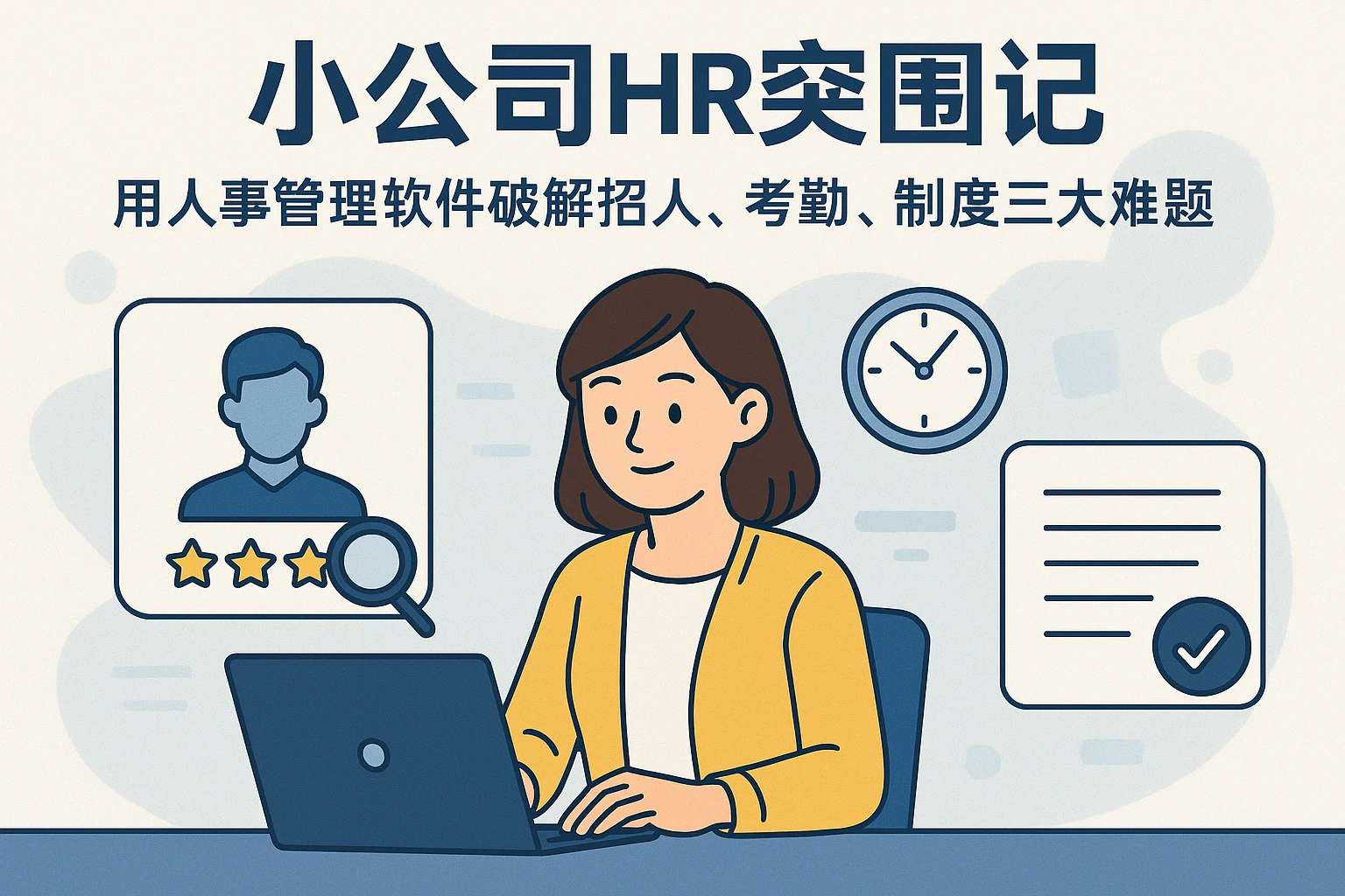 小公司HR突围记：用人事管理软件破解招人、考勤、制度三大难题