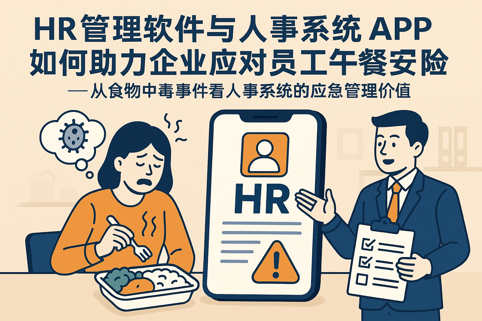 HR管理软件与人事系统APP如何助力企业应对员工午餐安全风险——从食物中毒事件看人事系统的应急管理价值