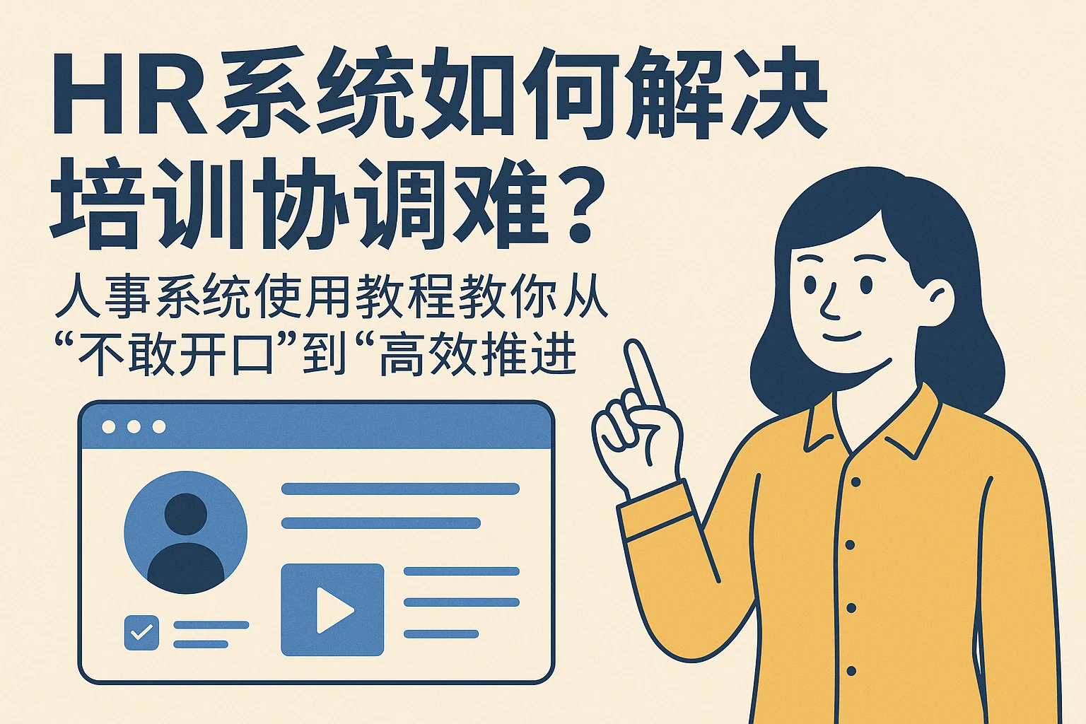 HR系统如何解决培训协调难？人事系统使用教程教你从“不敢开口”到“高效推进”