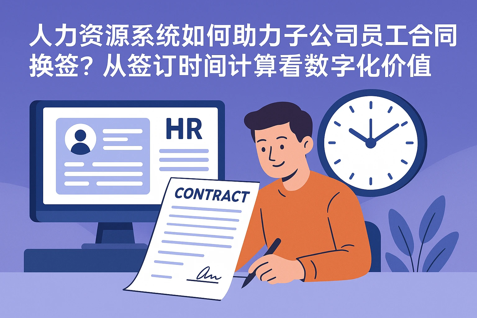 人力资源系统如何助力子公司员工合同换签？从签订时间计算看数字化价值