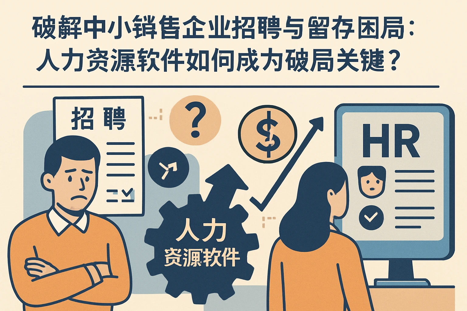 破解中小销售企业招聘与留存困局：人力资源软件如何成为破局关键？
