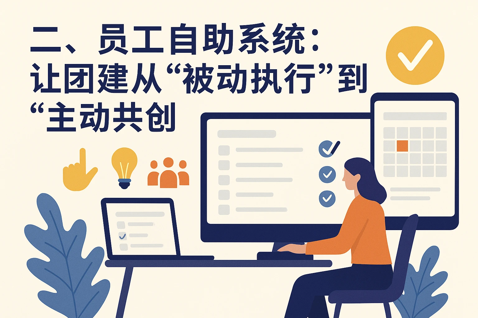 二、员工自助系统：让团建从“被动执行”到“主动共创”