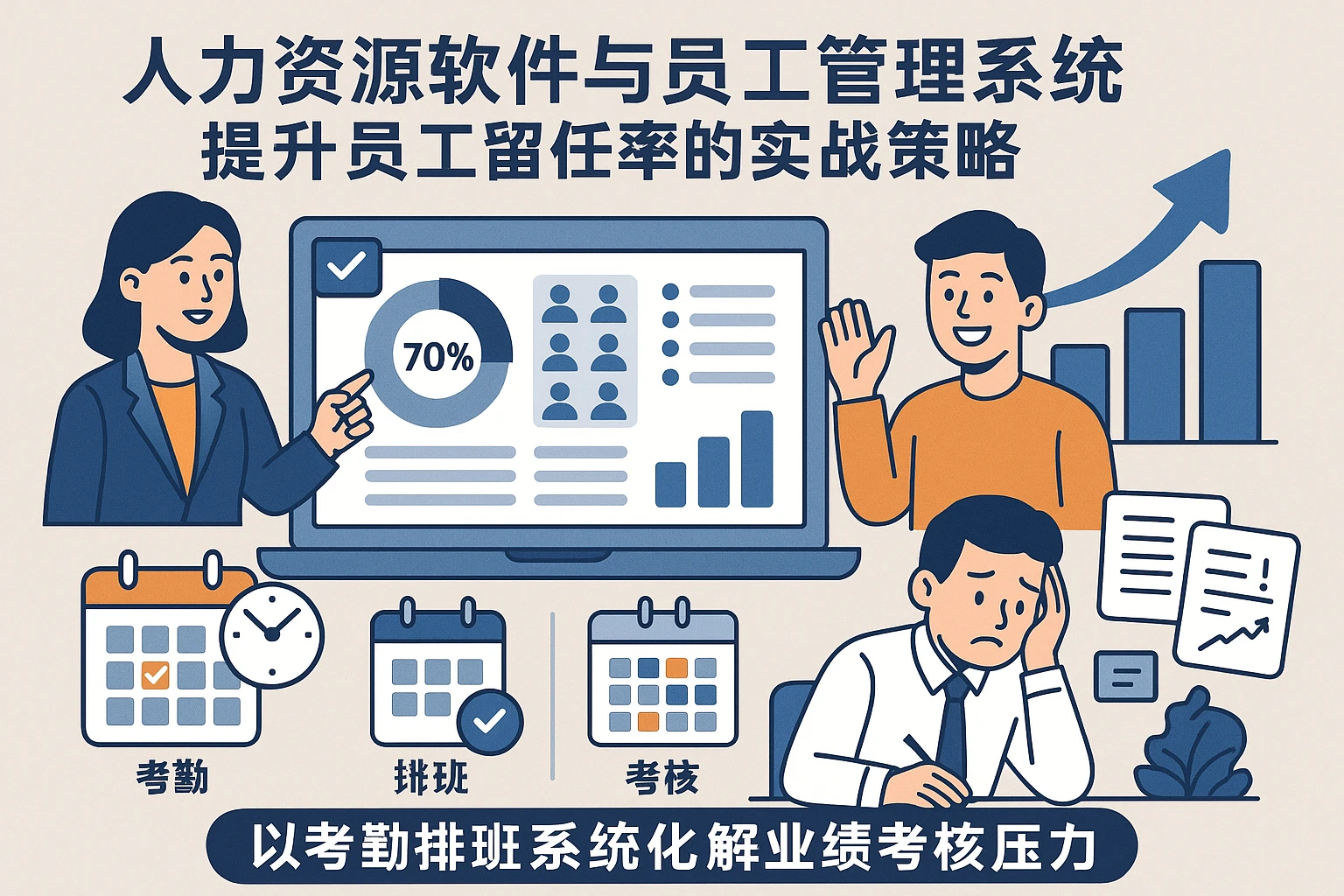 人力资源软件与员工管理系统提升员工留任率的实战策略——以考勤排班系统化解业绩考核压力