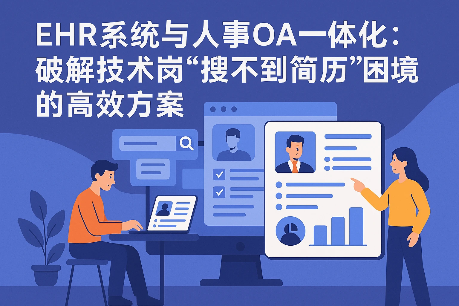 EHR系统与人事OA一体化：破解技术岗“搜不到简历”困境的高效方案