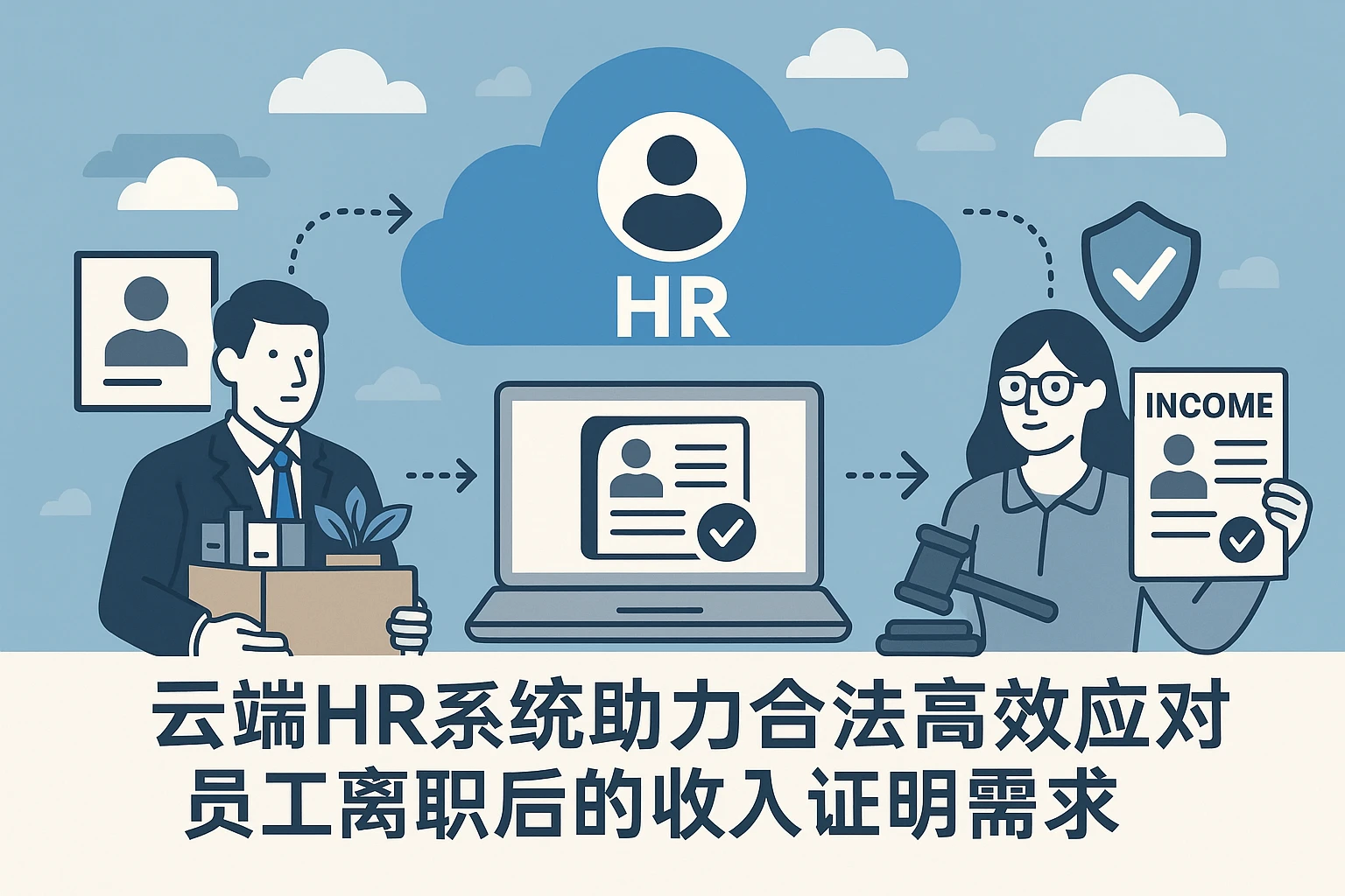 云端HR系统助力合法高效应对员工离职后的收入证明需求