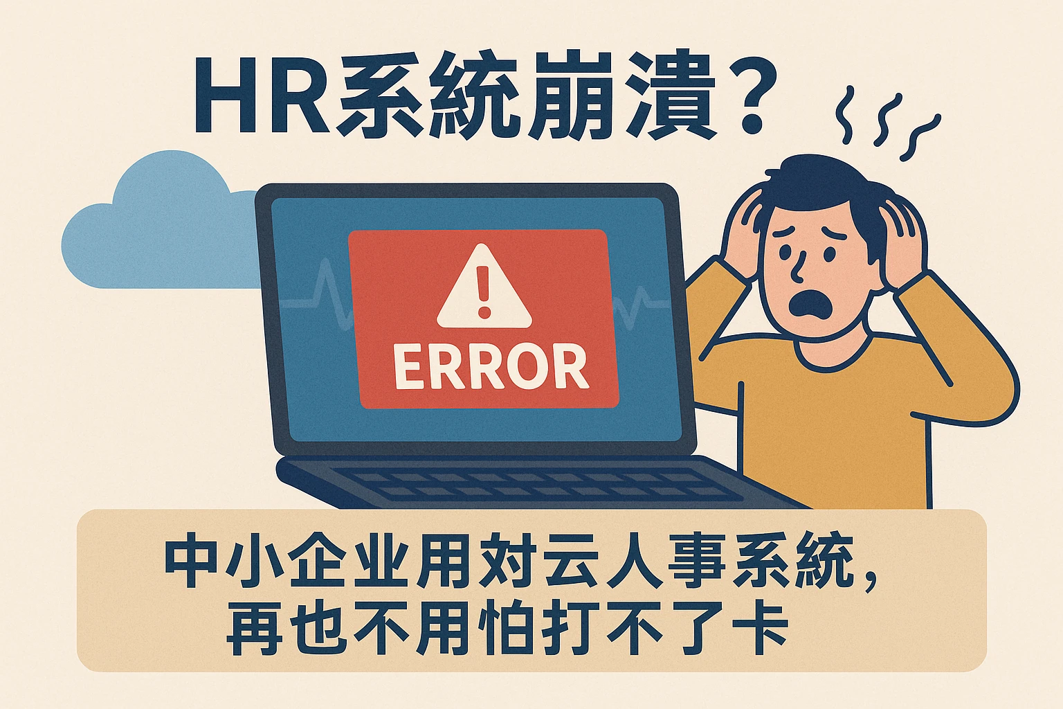 HR系统崩溃？中小企业用对云人事系统，再也不用怕打不了卡