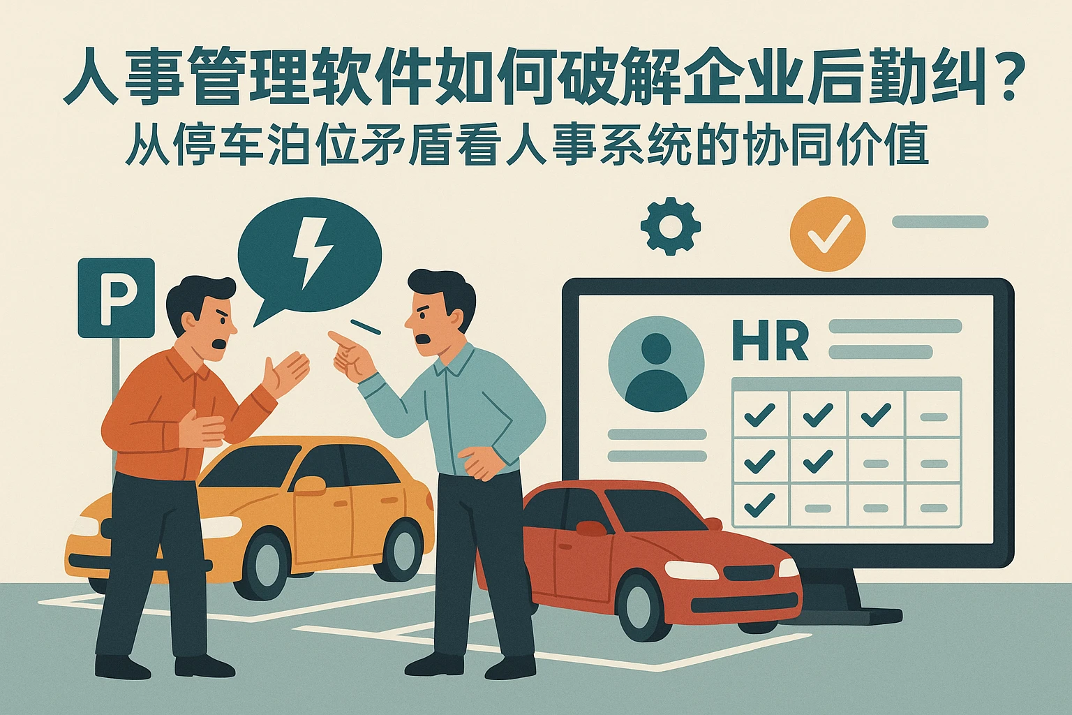 人事管理软件如何破解企业后勤纠纷？从停车泊位矛盾看人事系统的协同价值