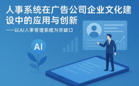 人事系统在广告公司企业文化建设中的应用与创新——以AI人事管理系统为突破口