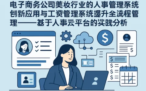电子商务公司美妆行业的人事管理系统创新应用与工资管理系统提升全流程管理——基于人事云平台的实践分析