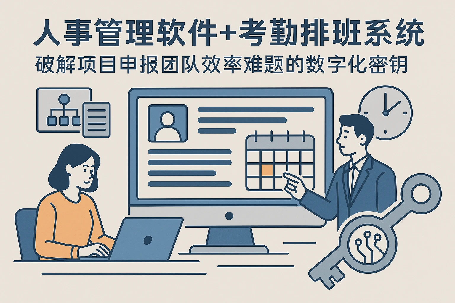 人事管理软件+考勤排班系统：破解项目申报团队效率难题的数字化密钥