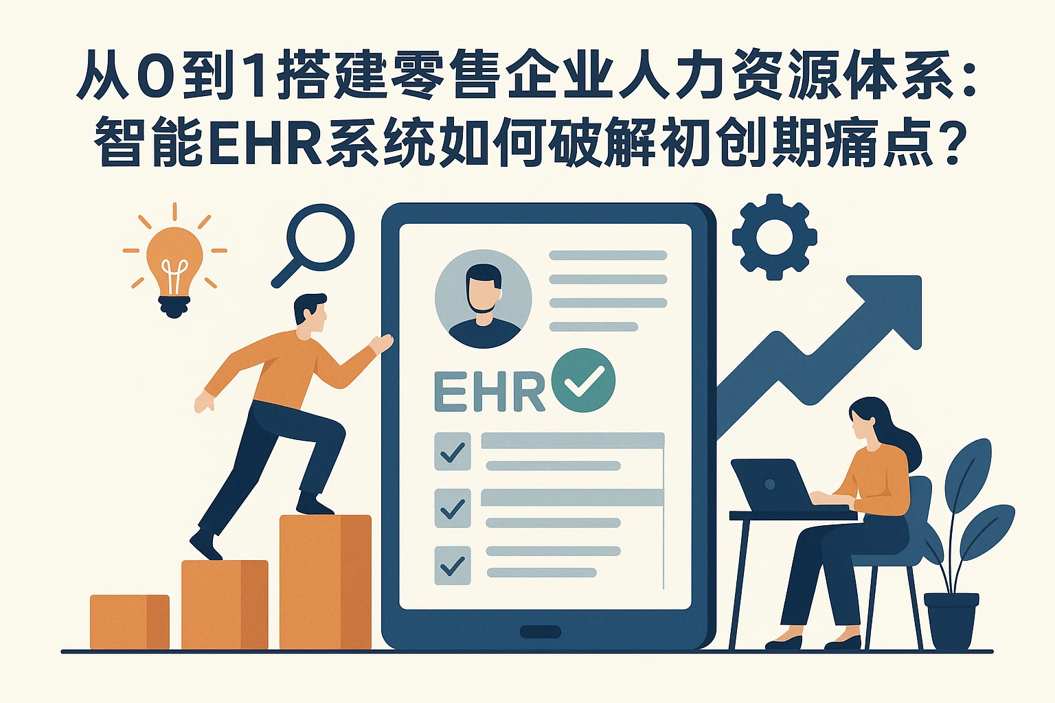 从0到1搭建零售企业人力资源体系：智能EHR系统如何破解初创期痛点？