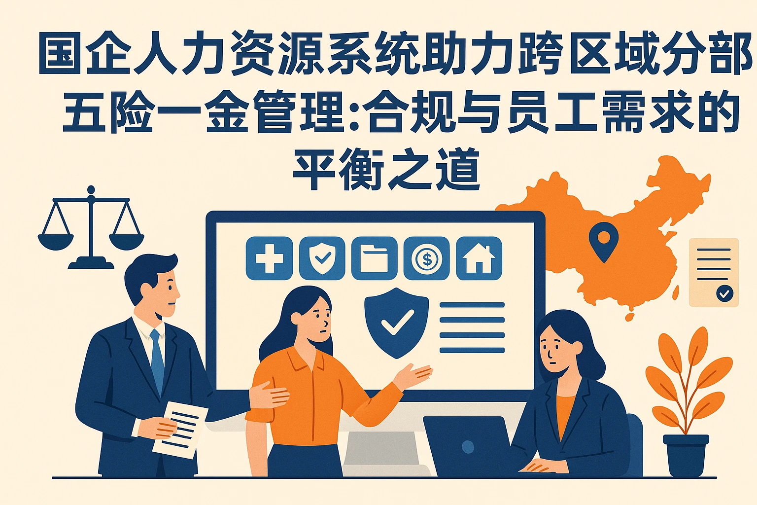国企人力资源系统助力跨区域分部五险一金管理：合规与员工需求的平衡之道
