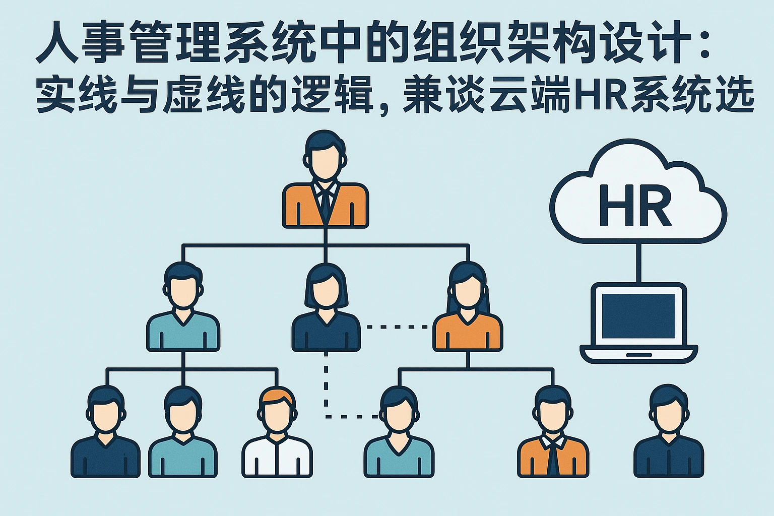 人事管理系统中的组织架构设计：实线与虚线的逻辑，兼谈云端HR系统选择