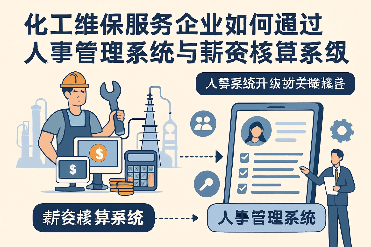 化工维保服务企业如何通过人事管理系统与薪资核算系统实现高效发展——人事系统升级的关键路径
