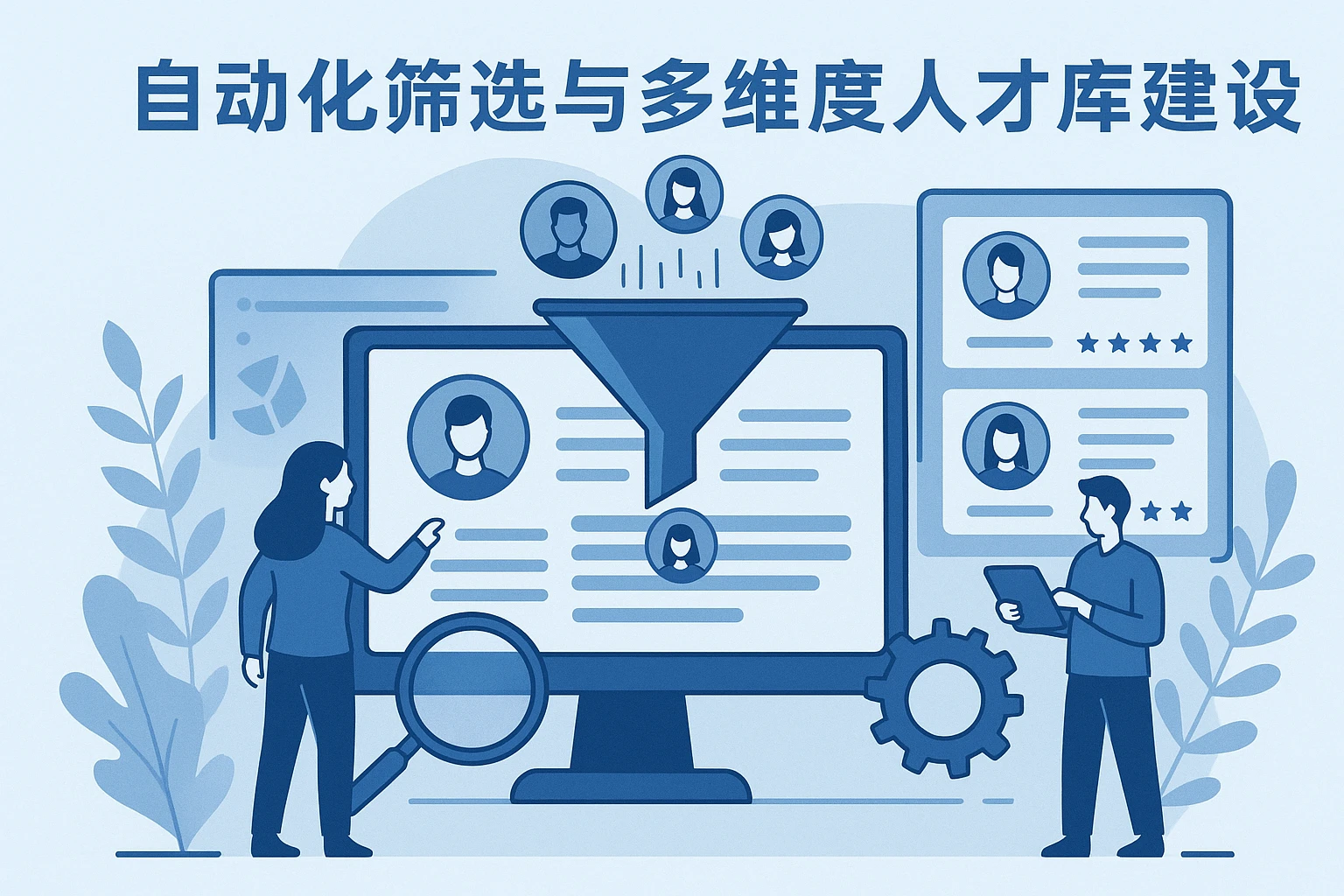 自动化筛选与多维度人才库建设