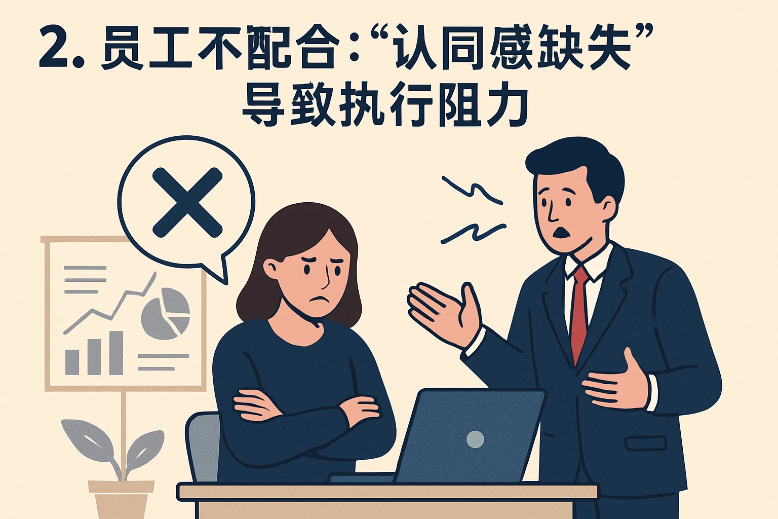 2. 员工不配合：“认同感缺失”导致执行阻力