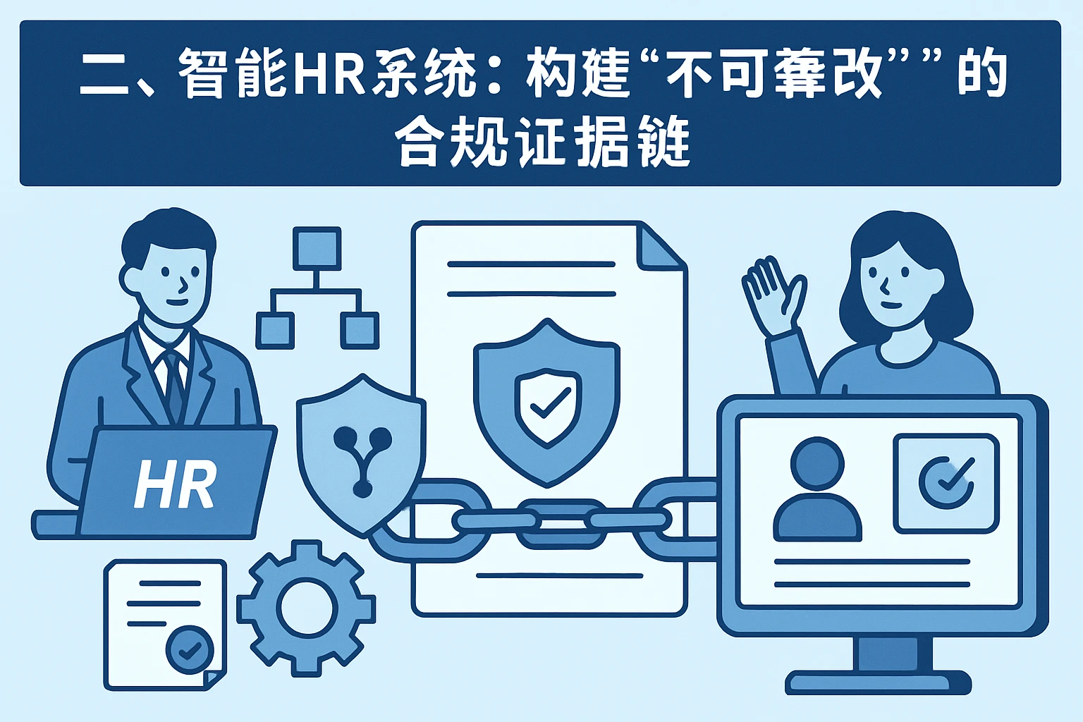 二、智能HR系统：构建“不可篡改”的合规证据链