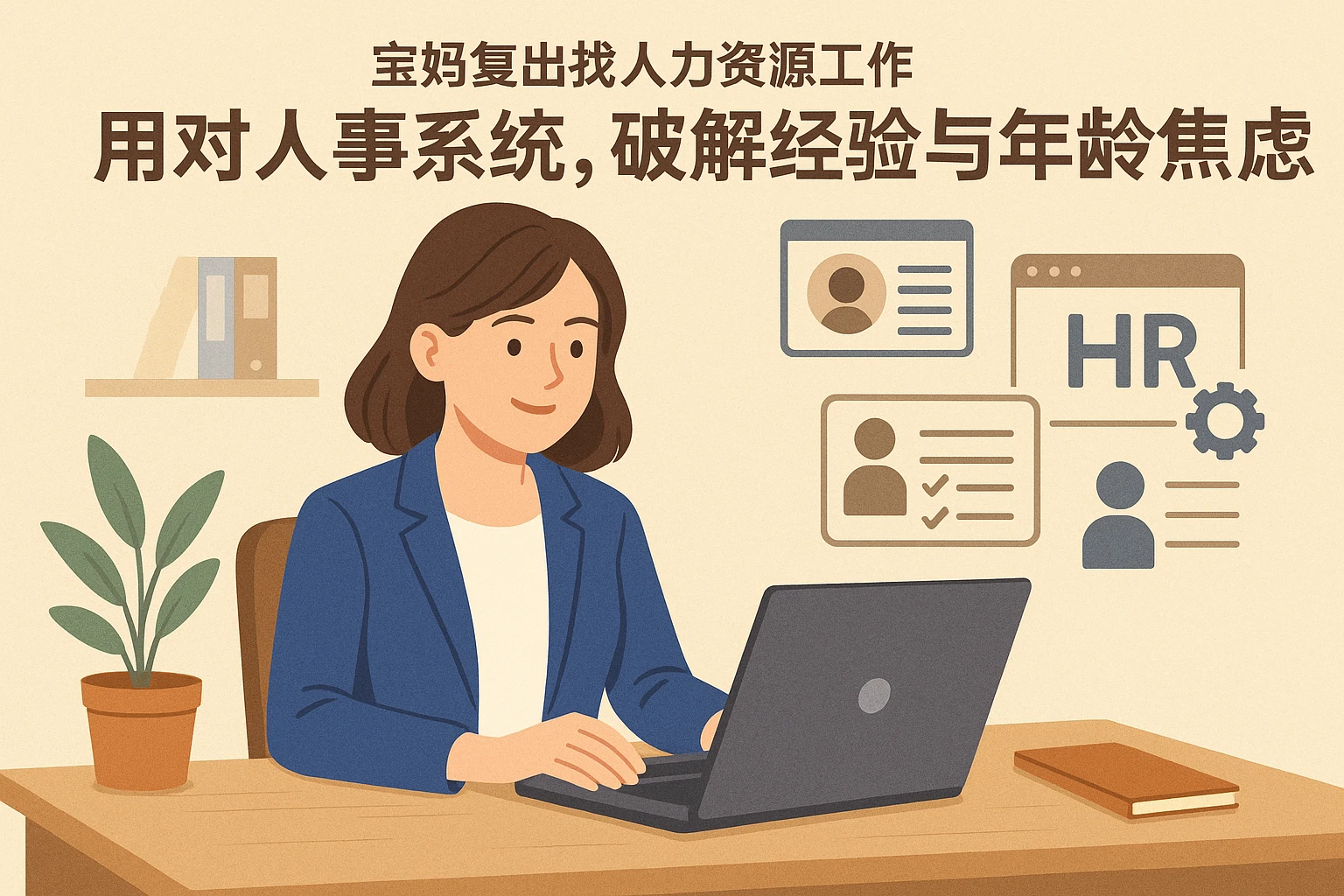 宝妈复出找人力资源工作：用对人事系统，破解经验与年龄焦虑
