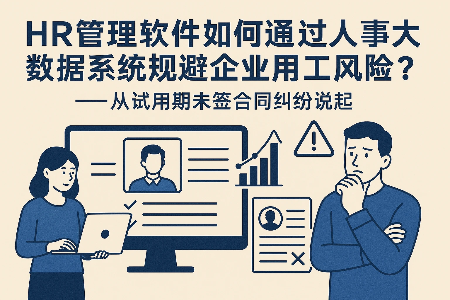 HR管理软件如何通过人事大数据系统规避企业用工风险？——从试用期未签合同纠纷说起