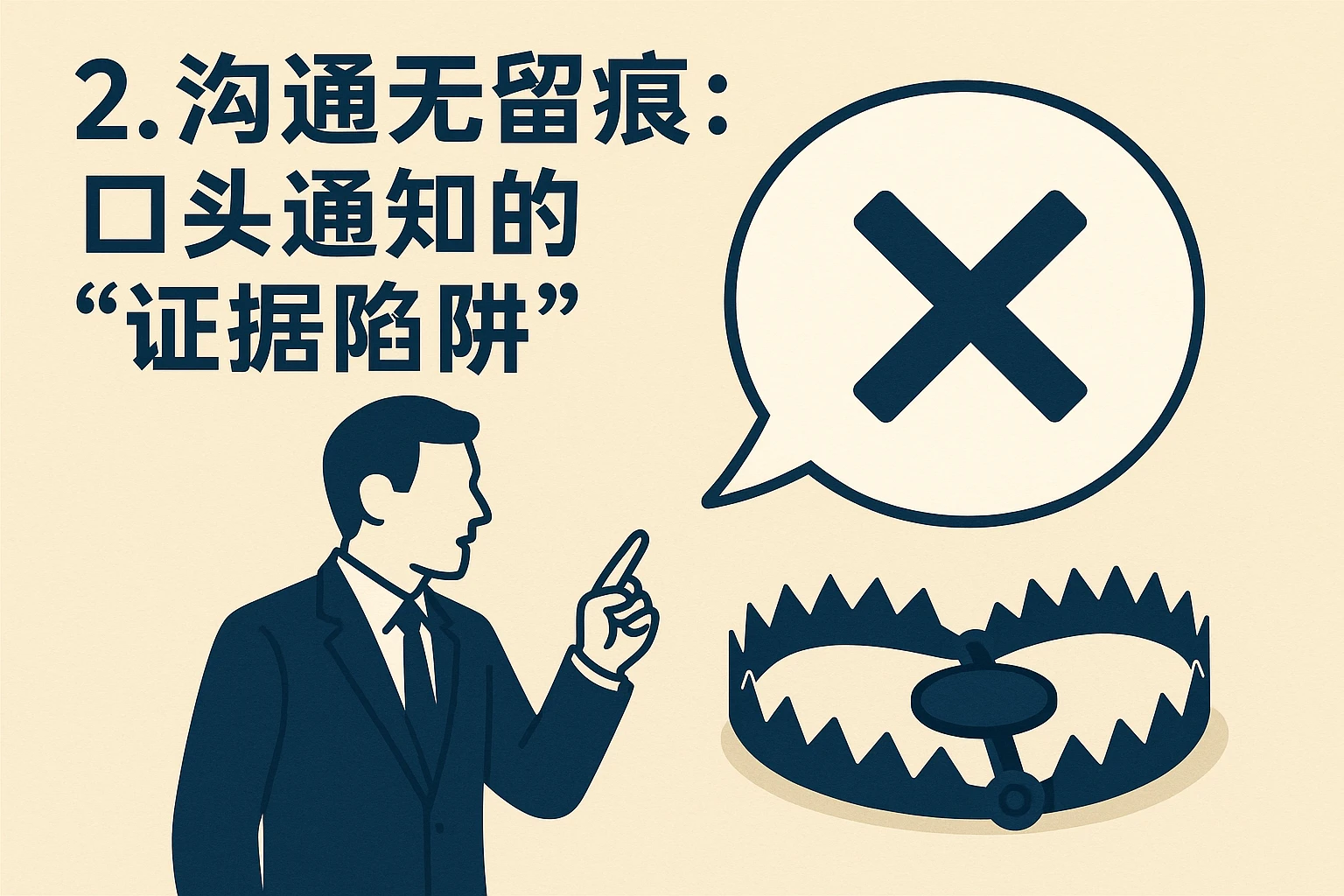2. 沟通无留痕：口头通知的“证据陷阱”