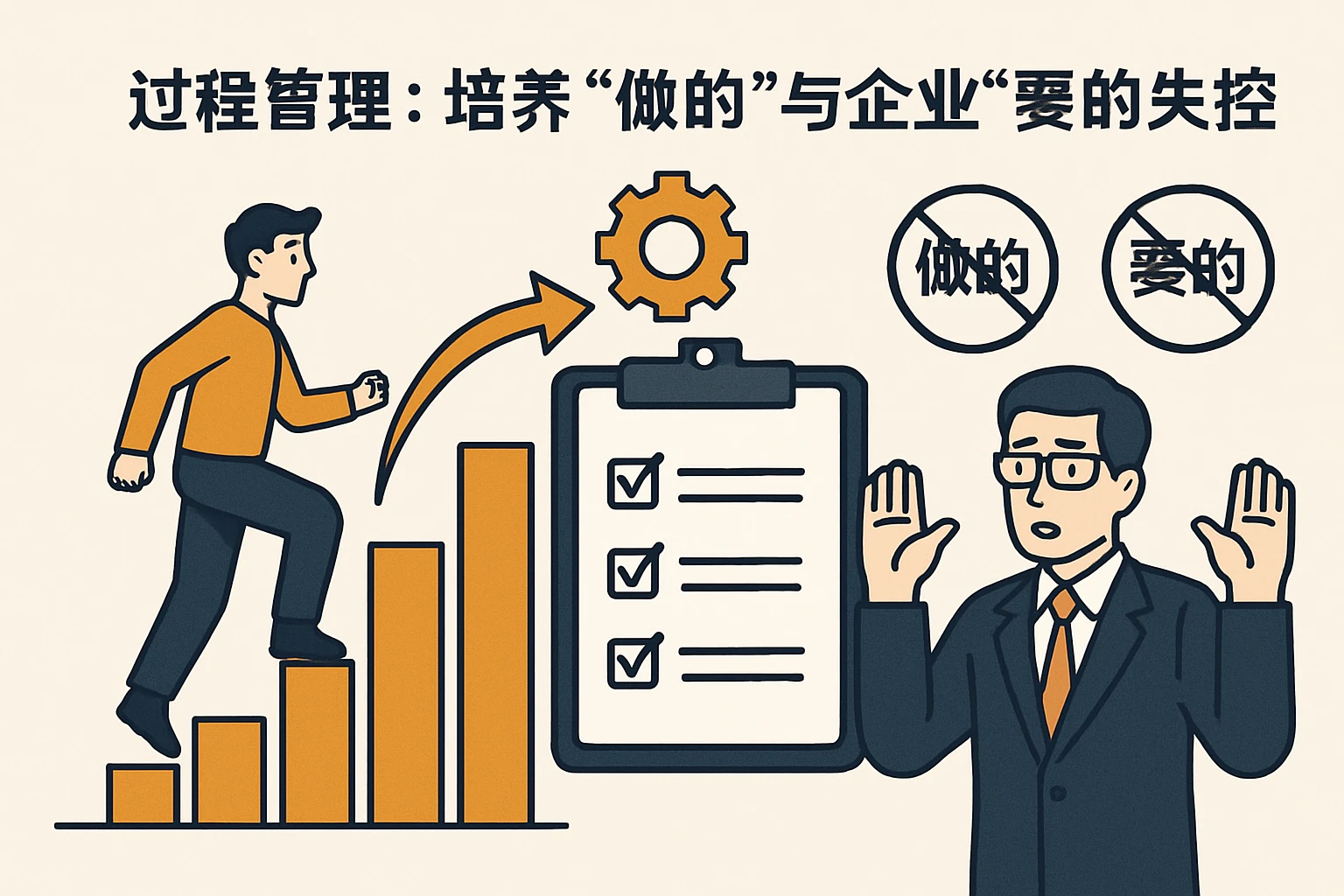 2. 过程管理：培养“做的”与企业“要的”失控