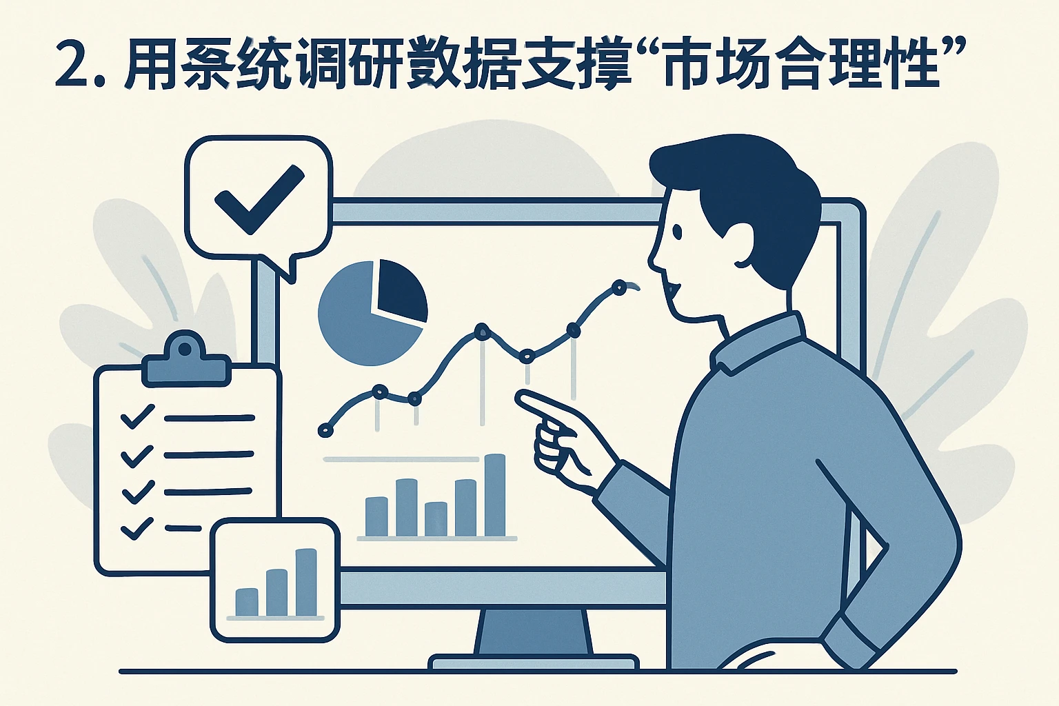 2. 用系统调研数据支撑“市场合理性”